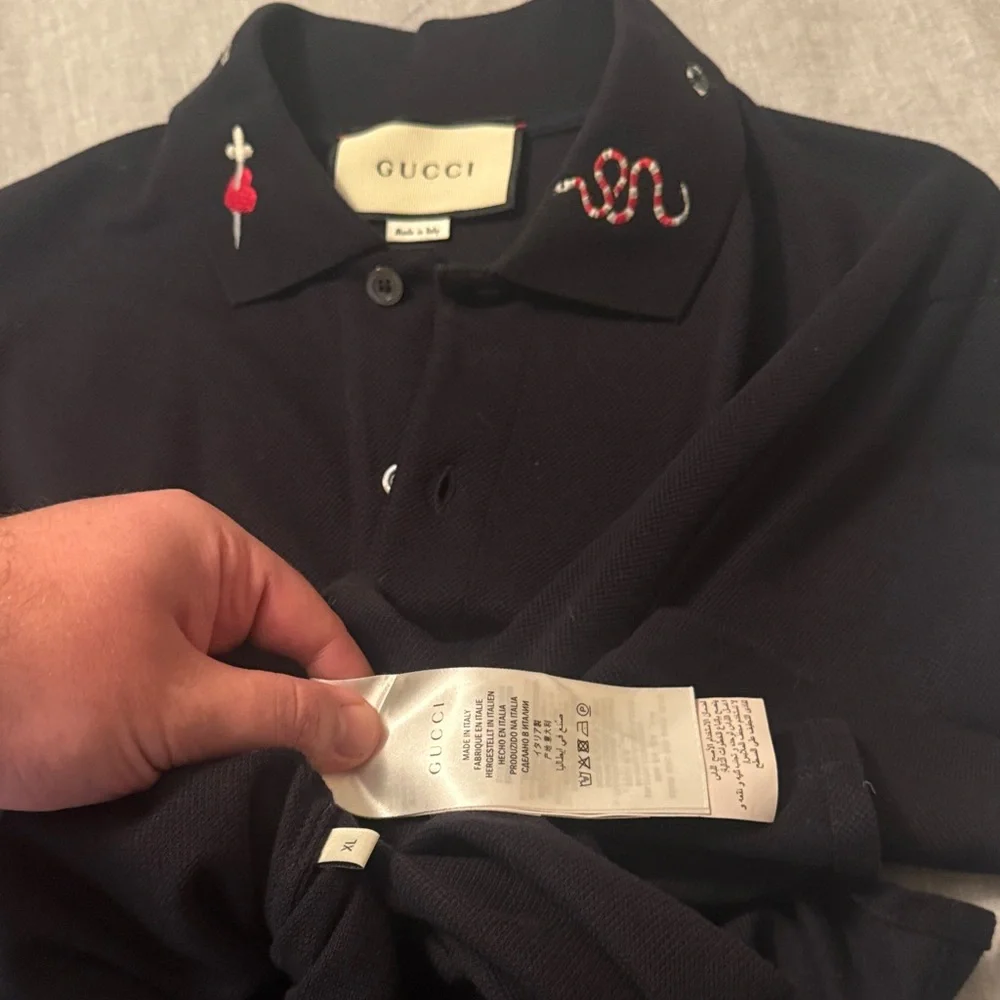 Gucci Embroidered Collared Shirt Men’s XL